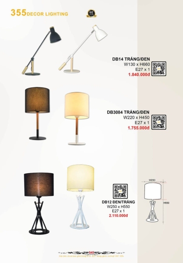 CATALOGUE ĐÈN TRANG TRÍ 355 - 2025