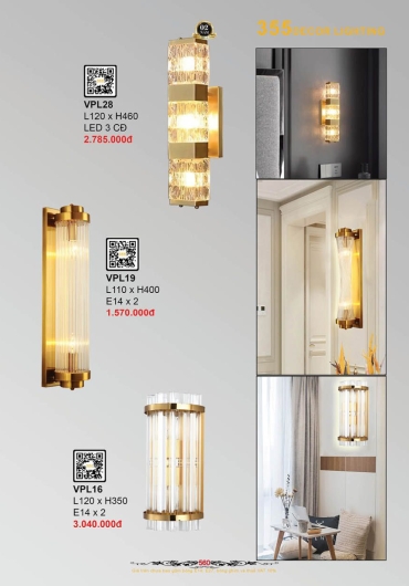 CATALOGUE ĐÈN TRANG TRÍ 355 - 2025