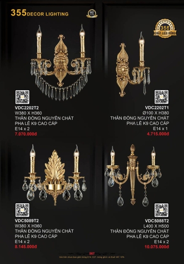 CATALOGUE ĐÈN TRANG TRÍ 355 - 2025