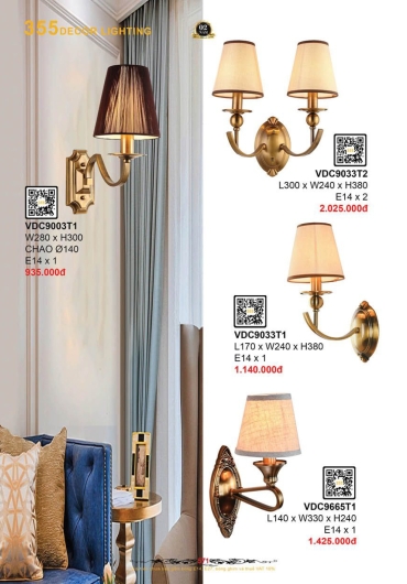 CATALOGUE ĐÈN TRANG TRÍ 355 - 2025