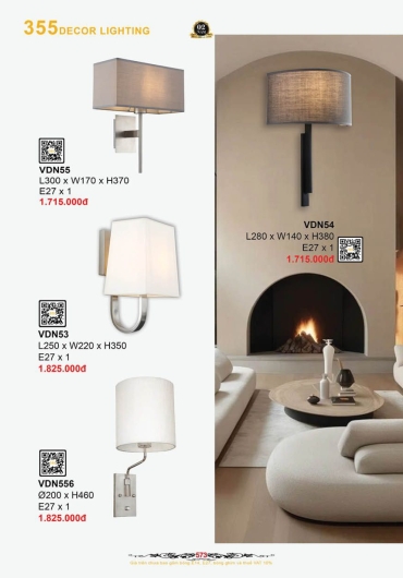 CATALOGUE ĐÈN TRANG TRÍ 355 - 2025