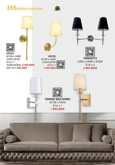 CATALOGUE ĐÈN TRANG TRÍ 355 - 2025