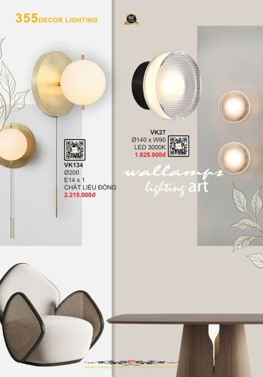CATALOGUE ĐÈN TRANG TRÍ 355 - 2025