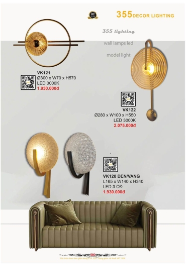 CATALOGUE ĐÈN TRANG TRÍ 355 - 2025