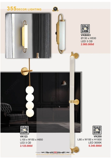 CATALOGUE ĐÈN TRANG TRÍ 355 - 2025