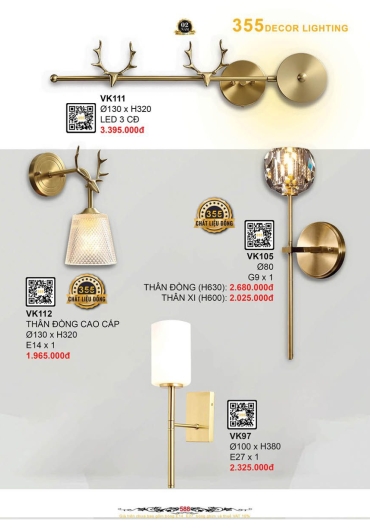 CATALOGUE ĐÈN TRANG TRÍ 355 - 2025