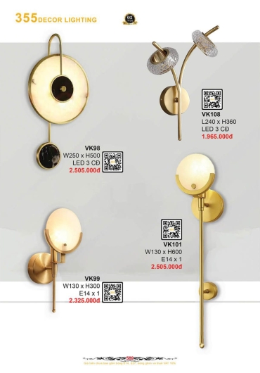 CATALOGUE ĐÈN TRANG TRÍ 355 - 2025
