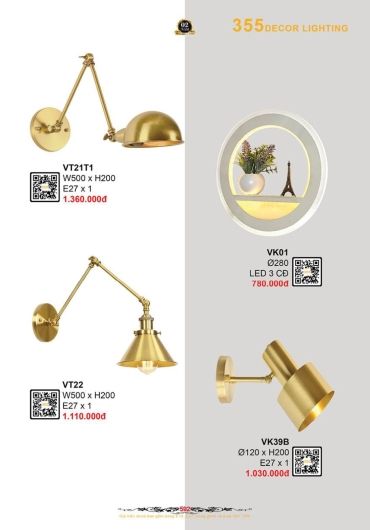 CATALOGUE ĐÈN TRANG TRÍ 355 - 2025