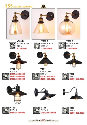 CATALOGUE ĐÈN TRANG TRÍ 355 - 2025