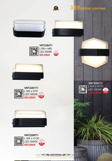 CATALOGUE ĐÈN TRANG TRÍ 355 - 2025