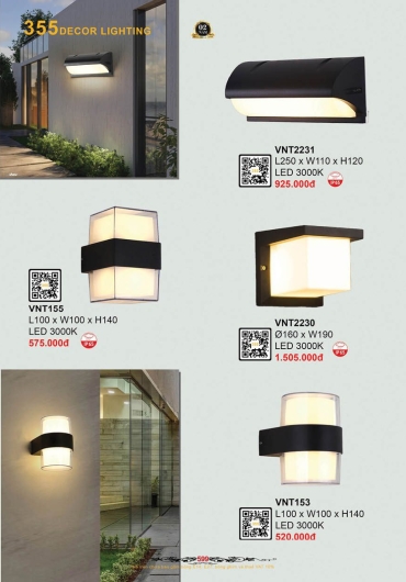 CATALOGUE ĐÈN TRANG TRÍ 355 - 2025