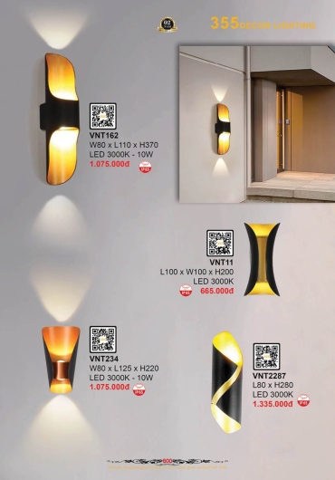 CATALOGUE ĐÈN TRANG TRÍ 355 - 2025