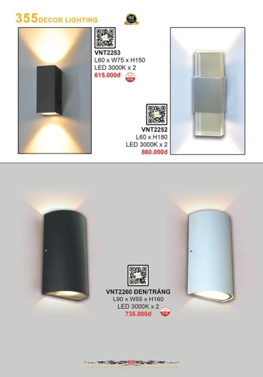CATALOGUE ĐÈN TRANG TRÍ 355 - 2025