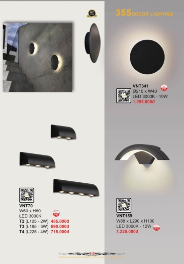 CATALOGUE ĐÈN TRANG TRÍ 355 - 2025