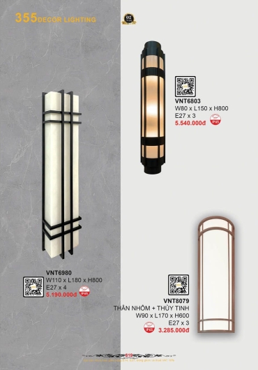 CATALOGUE ĐÈN TRANG TRÍ 355 - 2025