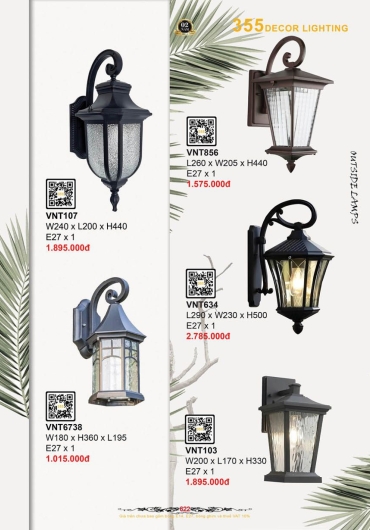 CATALOGUE ĐÈN TRANG TRÍ 355 - 2025