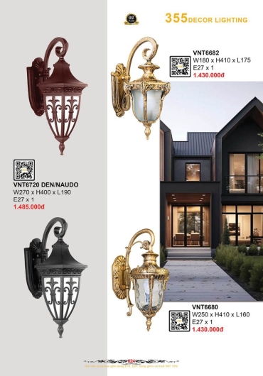CATALOGUE ĐÈN TRANG TRÍ 355 - 2025
