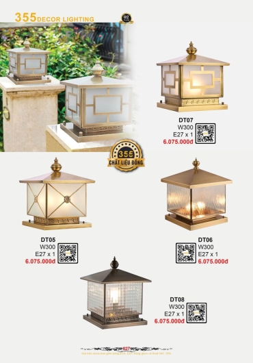 CATALOGUE ĐÈN TRANG TRÍ 355 - 2025