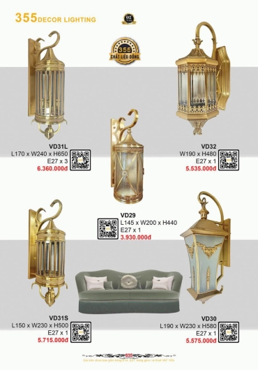 CATALOGUE ĐÈN TRANG TRÍ 355 - 2025