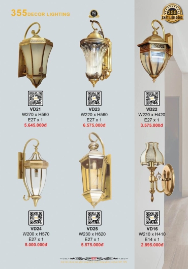 CATALOGUE ĐÈN TRANG TRÍ 355 - 2025