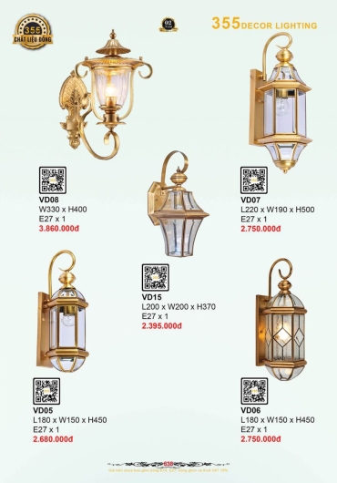 CATALOGUE ĐÈN TRANG TRÍ 355 - 2025
