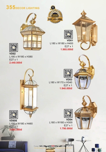 CATALOGUE ĐÈN TRANG TRÍ 355 - 2025