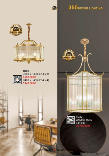 CATALOGUE ĐÈN TRANG TRÍ 355 - 2025