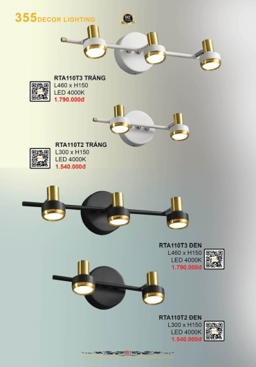CATALOGUE ĐÈN TRANG TRÍ 355 - 2025