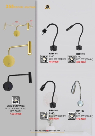 CATALOGUE ĐÈN TRANG TRÍ 355 - 2025