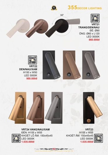 CATALOGUE ĐÈN TRANG TRÍ 355 - 2025