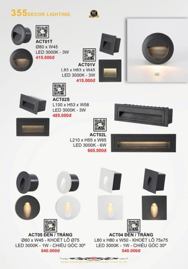 CATALOGUE ĐÈN TRANG TRÍ 355 - 2025