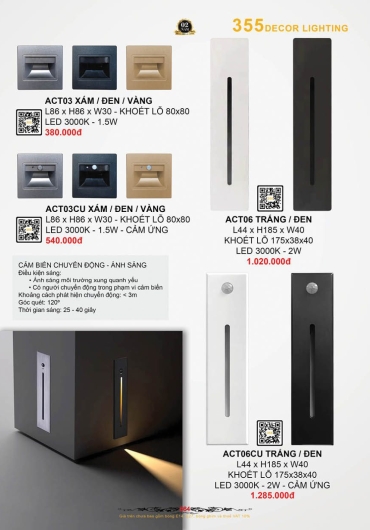 CATALOGUE ĐÈN TRANG TRÍ 355 - 2025
