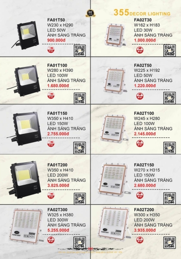 CATALOGUE ĐÈN TRANG TRÍ 355 - 2025