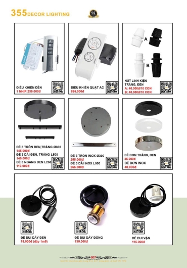 CATALOGUE ĐÈN TRANG TRÍ 355 - 2025