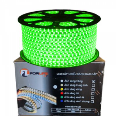 ĐÈN LED DÂY FL-2835 MÀU XANH LÁ 
